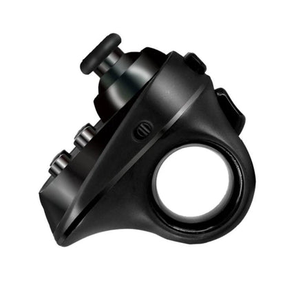 R1 Bluetooth Ring Controller for Daily Gaming and Photos — compact black Bluetooth ring with joystick and buttons for smartphone gaming and selfies