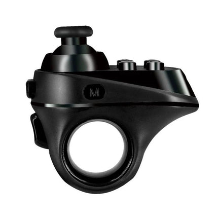 R1 Bluetooth Ring Controller for Daily Gaming and Photos - compact black Bluetooth ring for gaming and selfies