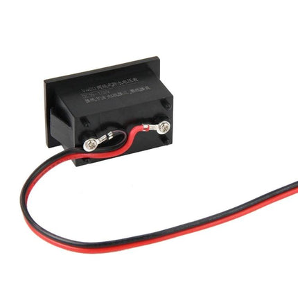 Mini Waterproof Digital Voltage Meter for DC Checks compact waterproof panel meter with red and black wires for automotive battery and solar testing