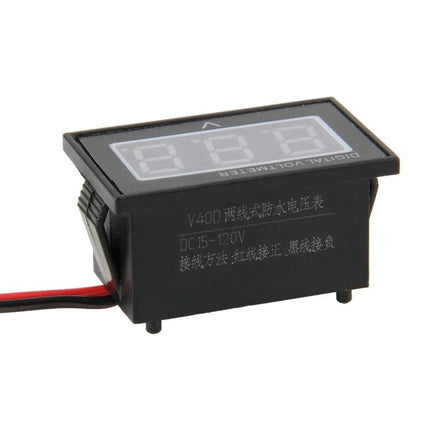 Mini Waterproof Digital Voltage Meter for DC Checks - compact waterproof DC voltage tester for automotive, battery and solar checks
