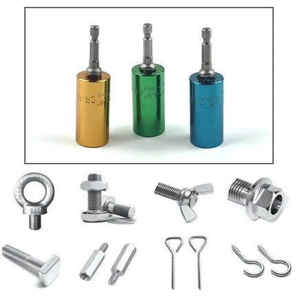 DTBird Torque Wrench Head Set 7 to 19mm for Power Drills colorful 7–19mm hex socket adapters for drill-driven torque tasks