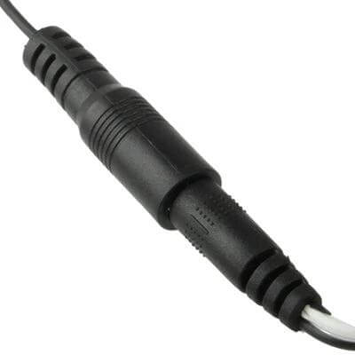 DC Power Extension Cable 5.5x2.1mm for LED Light Controller, 40cm - male to female push-in DC barrel connector with PVC jacket