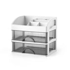 3 Layer Black Drawer (White)