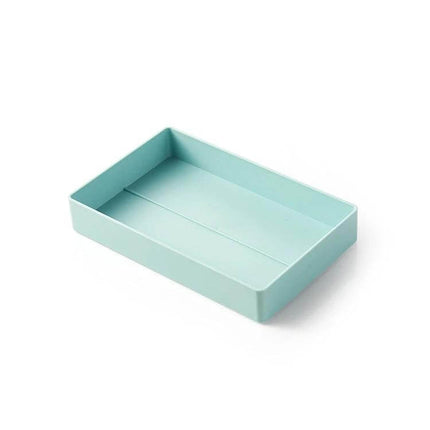 Desktop Removable Assembled Small File Storage Box Blue compact blue ABS drawer tray for desk organization, removable modular design