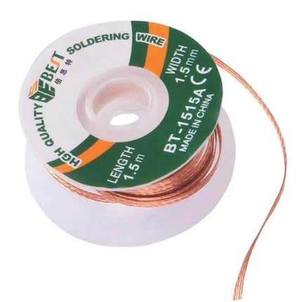 Desoldering Wire For Circuit Boards Low Residue Solder Remover precision-woven copper braid on spool for PCB wick and clean joints