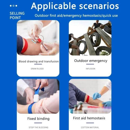 Detachable Buckle Emergency Tourniquet 2.5x40cm For Outdoor Use - compact reusable nylon tourniquet shown in outdoor and first aid scenarios