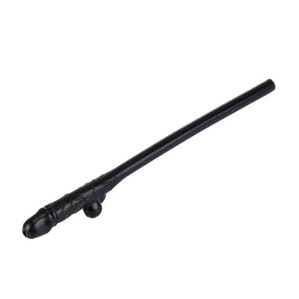 Dicky Sipping Straw for Parties, Black, 19cm, Fun Party Accessory — black novelty 19cm party straw for bachelor/bachelorette favors