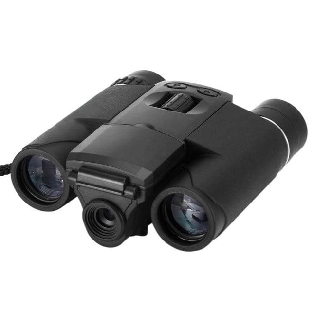 Digital Camera Binoculars For Everyday Outdoor Viewing - black 10x binoculars with built-in 1.3MP camera for hiking, wildlife and sightseeing