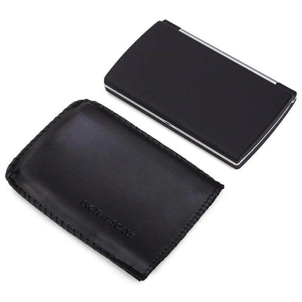 Digital Diamond Scale 1000g for Jewelry and Small Items compact black pocket digital scale with leather pouch, 1000g capacity and 0.1g accuracy