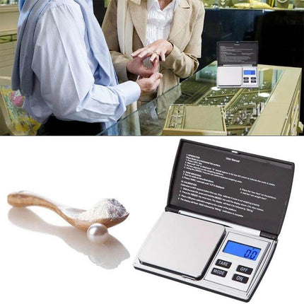 Digital Diamond Scale 1000g for Jewelry and Small Items - compact jewelry scale 1000g capacity 0.1g accuracy for gemstones, coins, findings