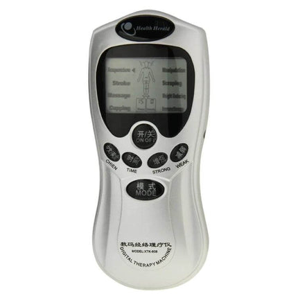 Digital Therapy Massager For Body Pain Relief At Home handheld unit with LCD screen showing therapy modes and control buttons