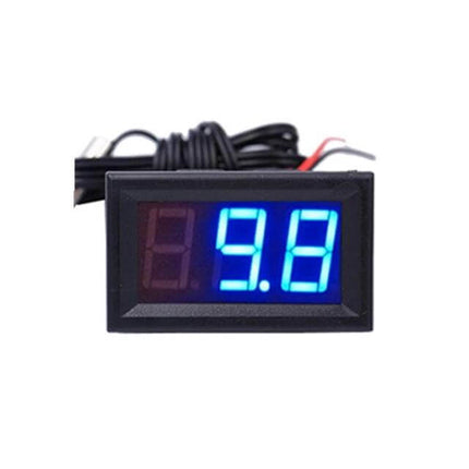 Digital Thermometer With 1.9-Inch LED Display For Indoor Use compact 48×29×23mm with blue 1.9-inch LED readout and 20cm power lead