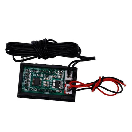 Digital Thermometer With 1.9-Inch LED Display For Indoor Use compact module with 20cm probe cable and 5–12V power leads