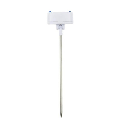 Digital Thermometer For Kitchen Lab And BBQ With 150mm Sensor Wire - stainless probe and compact white handheld body