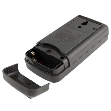 Digital Thermometer With K Type Sensor For Home Kitchen Use - black handheld unit back with open battery compartment