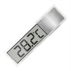 Digital Wireless Aquarium Thermometer With External LCD showing 28.2°C on high-brightness external LCD attached to aquarium glass