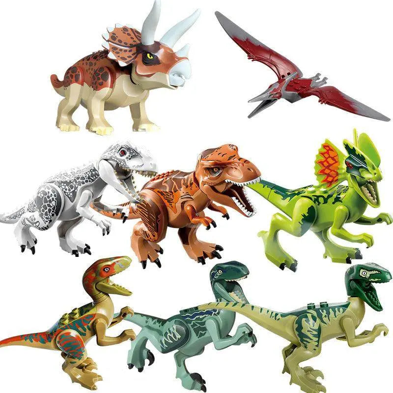 Dinosaur Building Block Figures for Educational Play Toys 