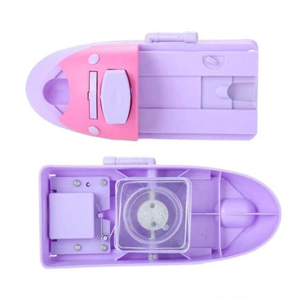DIY Nail Art Printing Stamp Machine Set For At Home Manicures - pink purple portable stamper for quick at-home nail art