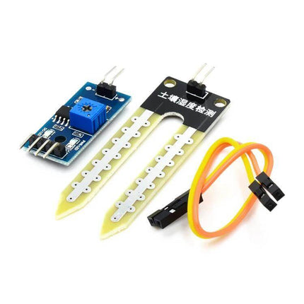 DIY Soil Moisture Automatic Watering Kit for Plants, 1-Way relay module, soil moisture probe and jumper cables for indoor pots and herb boxes