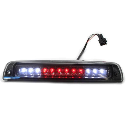 Dodge Ram LED Third Brake Light 1994-2001 Replacement shown installed-style LED third brake light with wiring harness and ABS+PC housing