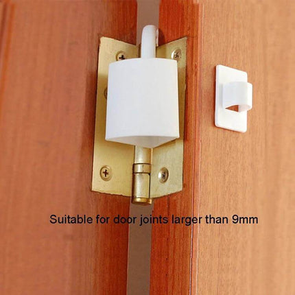 Door Seam Protector Anti-Pinching Safety Stopper For Doors white clip-on hinge protector fits joints over 9mm, prevents finger pinching and door damage