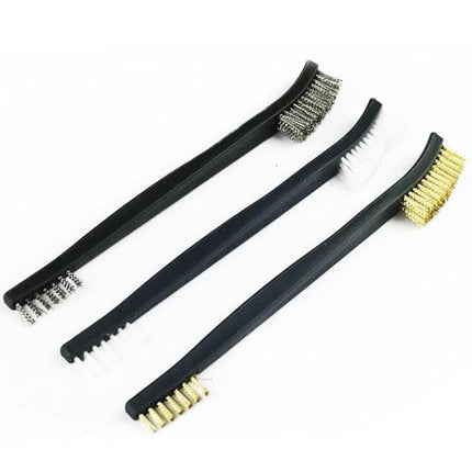 Double-End Steel Wire Pipe Brush for Rust Removal and Cleaning - 17cm double-ended steel wire brush for rust, corrosion, paint removal in pipes and tight spaces