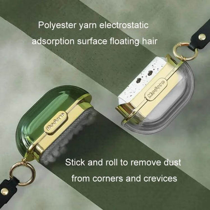 Double-Sided Clothing Lint Remover Roll for Clothes compact double-sided lint roller keychain removes hair dust from shirts sweaters bags