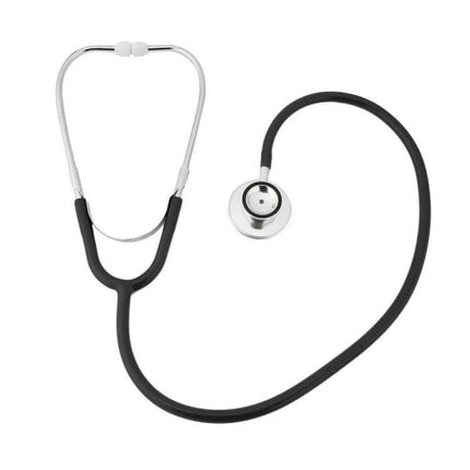 Double Sided Stethoscope With Aluminum Chestpiece Single Tube For Medical Exams - black single-tube stethoscope with 44mm aluminum chestpiece
