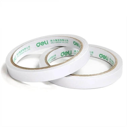 Double Sided Tape, High Adhesive, 9 To 24 mm Widths For Light Items — two white rolls for photos notes labels lightweight mounting