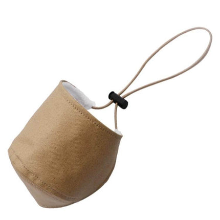 Driving Wear-Resistant Heel Cover For Flat Shoes 8 Cm Wide - tan fabric heel protector with elastic buckle for flats