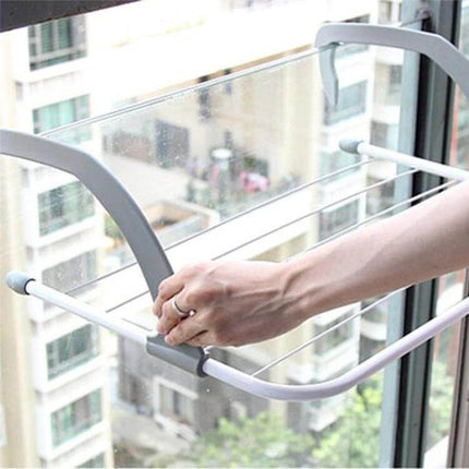 Drying Rack Foldable For Indoor Balcony Everyday Home Use - compact metal mesh wall-mounted rack for socks shirts towels and baby clothes