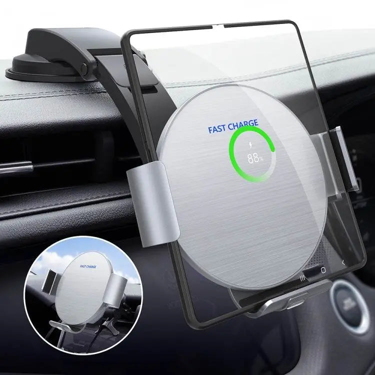 Dual Coil Car Phone Holder Wireless Charger S9 S11 Fast Charge