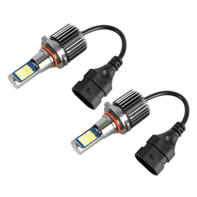 Dual-Color Car Fog Lights, 2 Pack For Night Driving - aluminum-housed LED 2-pack with dual-color modes for fog and low-visibility driving