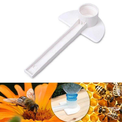 Duckbill Type Water Feeder For Beekeeping Outside The Hive white plastic outdoor bee water feeder 15×3cm durable design