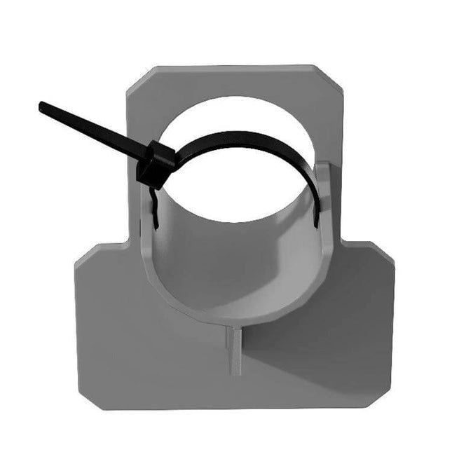 Durable Swimming Pool Water Pipe Bracket For Hose Support - ABS hose holder with strap and cable tie for securing pool return lines and skimmer hoses