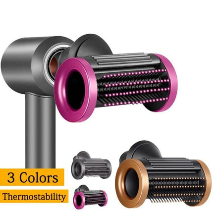 Dyson Hair Dryer Nozzle for Smooth Flyaways During Daily Styling - pink ABS attachment reduces frizz and smooths roots during blow-drying