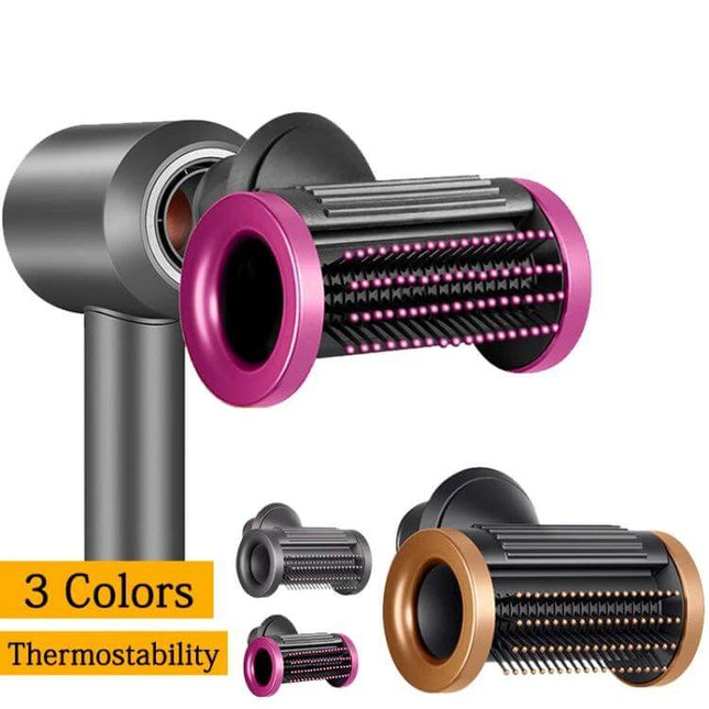 Dyson Hair Dryer Nozzle for Smooth Flyaways During Daily Styling - pink ABS attachment reduces frizz and smooths roots during blow-drying