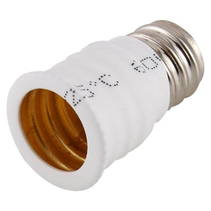 E12 To E14 Bulb Adapter Converter For Home Lighting Black - close-up of E12 to E14 adapter in black finish for lamps and fixtures