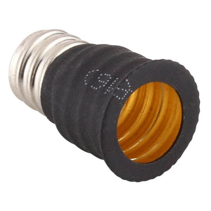 E12 To E14 Bulb Adapter Converter For Home Lighting Black - black E12 to E14 socket adapter for lamps and ceiling fixtures, fits LED or incandescent bulbs