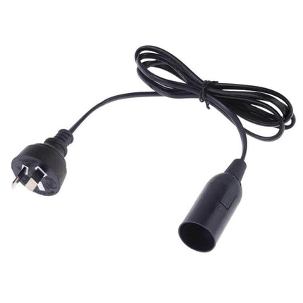 E14 Lamp Holder For Chandelier With 1.5m Extension Cable black corded holder with plug for indoor chandeliers and pendant lights