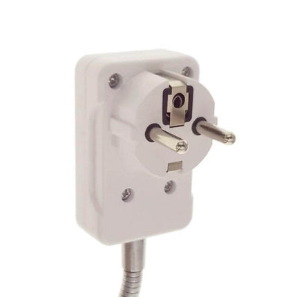 E27 Bulb Holder Extension Socket 20/30/40cm White Silver - white/silver flexible neck E27 extension for pendant or desk lighting