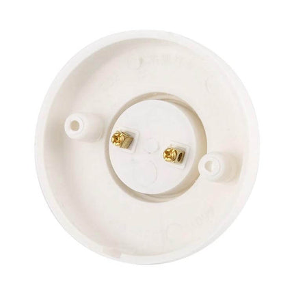 White plastic E27 Lamp Holder For Wall Lamps Easy Home Lighting Replacement socket with brass terminals for quick wall fixture upgrade