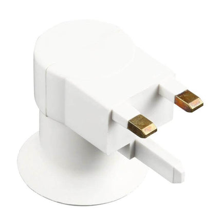 E27 Socket Light Holder with UK Plug for Everyday Home Lighting white gloss plastic plug-in lamp holder with switch