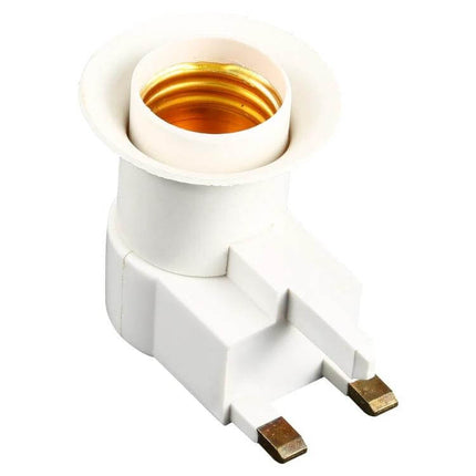 E27 Socket Light Holder with UK Plug for Everyday Home Lighting white plastic E27 lamp holder with integrated on/off switch for retrofits