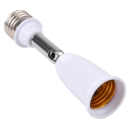 E27 Turnable Lamp Holder for 90 Degree Angle in Home Lighting - white E27-to-E27 90° adjustable adapter for floor, desk, pendant and ceiling fixtures