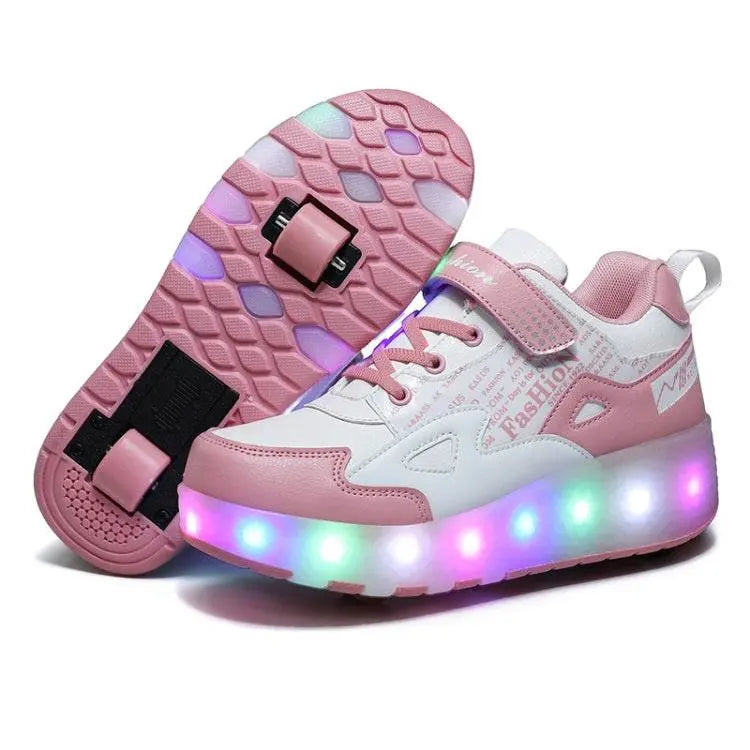 E68 Two-Wheeled Children Skating Shoes Light Up Wheels Fun