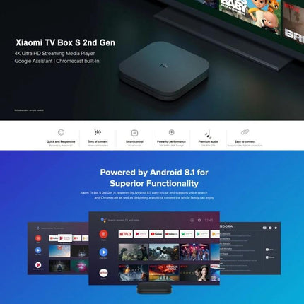 Xiaomi 4K HDR Google TV Streaming Media Player compact 4K HDR device with voice remote and Chromecast for streaming Netflix YouTube