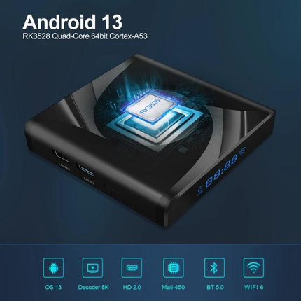 X88 Pro 13 Android Smart TV Box with Remote for Streaming