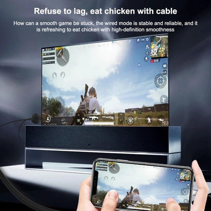 MiraScreen G2 Wireless HDMI Dongle for TV Streaming Devices mirroring mobile game to TV for lag-free 1080P playback and presentations