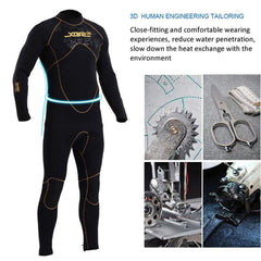 Men's 5mm Neoprene Semi-dry Full Body Wetsuit by INX 1106